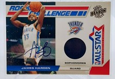 2010-11 Panini Season Update Rookie Challege patch Auto- James Harden /25 RARE