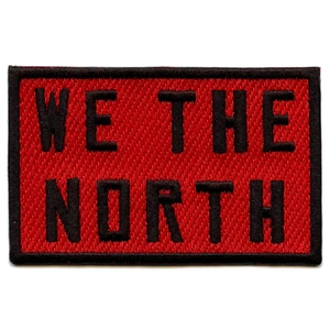 We The North Toronto Canada Pride Red Basketball Parody Iron On Patch - Picture 1 of 1