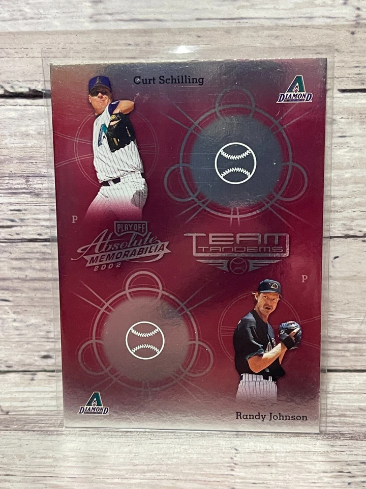2002 Absolute Memorabilia Team Tandems #TT2 C.Schilling R.Johnson - Image 1 of 1