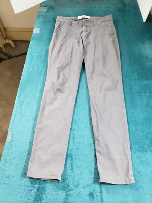 Pantalones Hollister Talla 00 Mujer Gris Elástico Chino Caqui Damas Trabajo Recto Foto 1 de 4