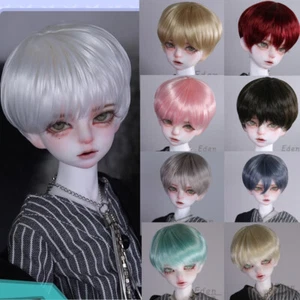 Dolls Short Hair Wig for 1/3 1/4 1/6 BJD Doll Boy Uncle Man Male DIY Wigs Toys - Picture 1 of 44
