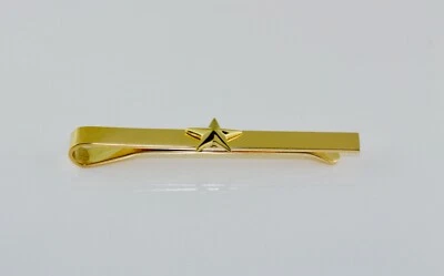 14K Yellow Gold Solid Texas Star Tie Clip/Bar - AGA Correa and Sons - Image 1 of 4