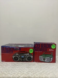 Proscan Portátil CD AM/FM Radio Boombox - NUEVO™ Un Bluetooth Lote de 2 - Imagen 1 de 7