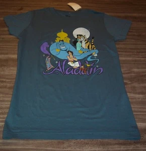 WOMEN'S TEEN Walt Disney ALADDIN Jasmine Genie Abu T-shirt SMALL NEW w/ TAG - Picture 1 of 3