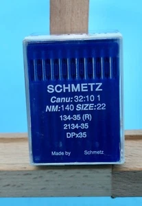 100PCS SCHMETZ DPX35 134-35(R)  Size 22 SEWING MACHINE NEEDLES - Picture 1 of 1