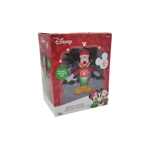 Disney Gemmy Mickey Mouse 5ft luftgeblasen aufblasbar Weihnachten getestet funktioniert 2017 - Bild 1 von 7