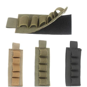 Tactical MOLLE Shotgun Shell Bag 5 Round GA Ammo Pouch Holder Carrier Military - Picture 1 of 15