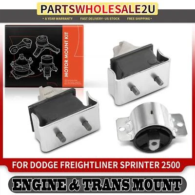 3x Montaje de motor y montaje de transmisión para Dodge Freightliner Sprinter 3500 Foto 1 de 4