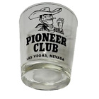 Vintage Pioneer Club Casino Las Vegas Nevada Old Fashioned Cocktail Glass Cowboy
