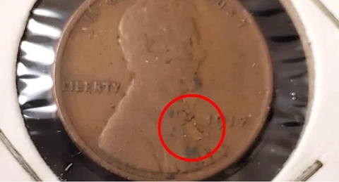 1917 Lincoln Cent Lamination Error - Great Coin - Estate Find Cover