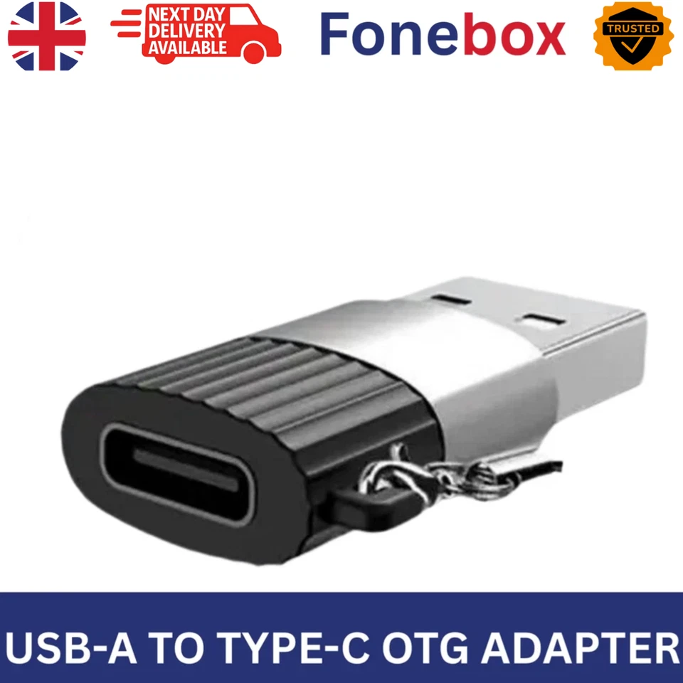 USB 3.1 Type C Female to USB A Male Adapter Converter Charger Connector Plug - Image 1 of 1