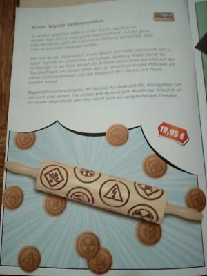 Motiv-Teigrolle  Prägerolle Muster Motiv Buchenholz - Bild 1 von 4