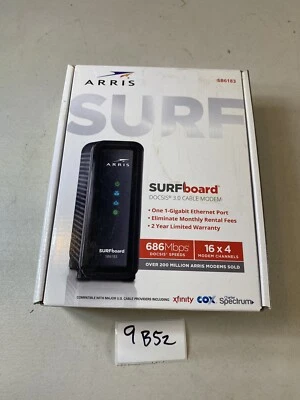 NEW- ARRIS Surfboard DOCSIS 3.0 Cable Modem Approved on Xfinity Comcast 9B52 - Image 1 of 4