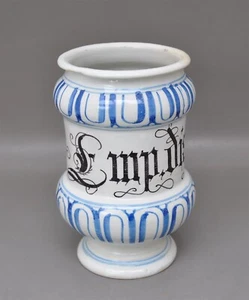 Antikes Apothekengefäß - Emp. diaphen. aless - Keramik 18. Jh. - gemarkt  - Imagen 1 de 5