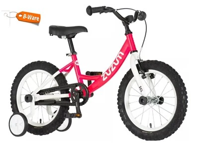 16 Zoll Kinderfahrrad mit Rücktritt für Kinder ab 4 Jahre, pink-weiß, - B-WARE - Bild 1 von 4