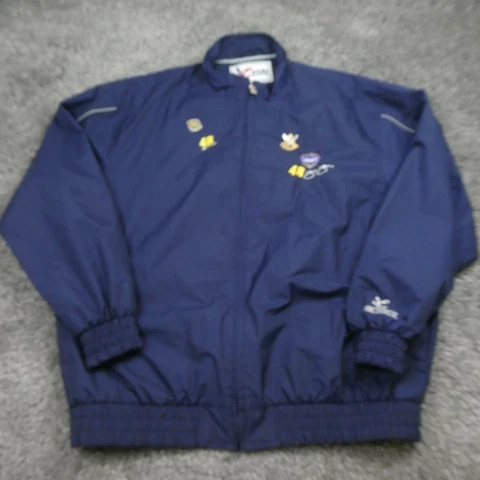 Nascar Jacket 48 Johnson Chase Authentic Mens Sz XL Navy Full Zip Team Lowes EUC Cover