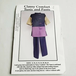 Edles Comfort Tunika und Hose Set Knebel Top Gr. 8-22 Schnittmuster - Bild 1 von 4