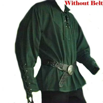 中世纪文艺复兴男式长袖立领角色扮演服装 — 第 1/4 张图片