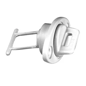 Beckson 1" Drain Plug Screw Type w/Gasket - White - Picture 1 of 1