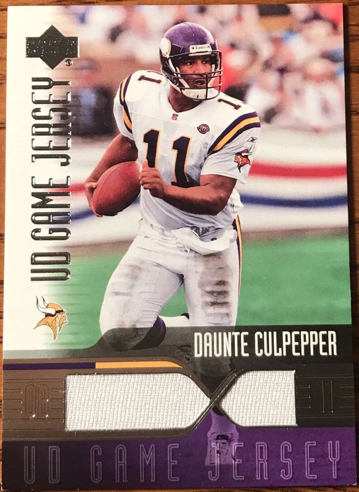 2004 Upper Deck Game Jerseys Daunte Culpepper DC-GJ Minnesota Vikings - Image 1 of 2