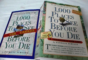 LOT OF 2 --1000 Places to See Before You Die by Schultz, Patricia Book - Imagen 1 de 4