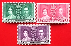 Canada Newfoundland #230-232 Coronation - Omnibus Issue MH - Picture 1 of 1