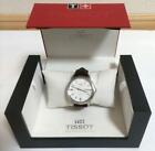 Tissot T065430a Automatic Analog Date Watch White Dial Leather Band With Box
