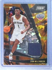 2019-20 Panini Player Of The Day Cracked Ice Zion Williamson Jersey #D65/99 #ZW - Picture 1 of 1