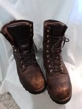 Chippewa Men's Lace Up Boots Brown Leather Size 7 Insulated Pre-owned Super Cond