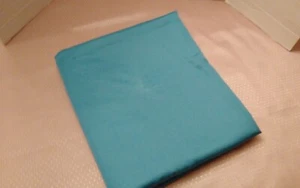 Sheets Charter Club Flat Sheet Queen Blue Turquoise Damask 100% SuPima Cotton - Picture 1 of 4