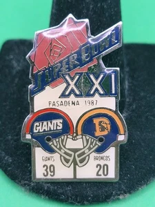 STARLINE SuperBowl Pin Set Individual Pin – 1987 Super Bowl XXI Giants vs Bronco - Picture 1 of 3