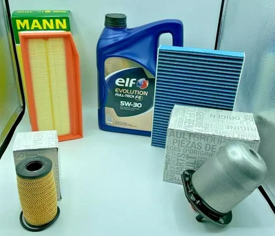 KIT TAGLIANDO DACIA DUSTER DOKKER ORIGINALE  5 LT ELF 5W30 1.5 DCI 110 116 CV  - Immagine 1 di 2