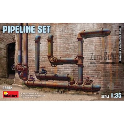 PIPELINE SET KIT 1:35 Miniart Kit Diorami Modellino Nuovo - Immagine 1 di 4
