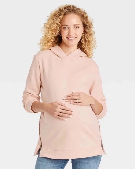 Women Pregnancy Nursing Jumper Long Sleeves Maternity Hoodies Breastfeeding Tops