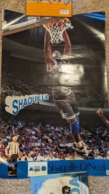 Póster de colección Shaq Shaquille O’neal Orlando Magic Dunking 23x35 Foto 1 de 4