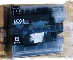 Cartucho de tinta de repuesto negro de alto rendimiento OFFICE WORLD (LC61) - Imagen 1 de 3