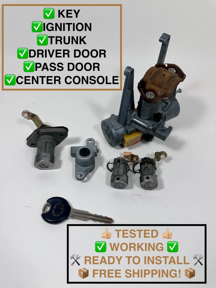 Juego de llaves de encendido 90-97 Mazda Miata MX5 OEM manual de bloqueo 5 velocidades #1 PRIORIDAD GRATUITA Foto 1 de 1