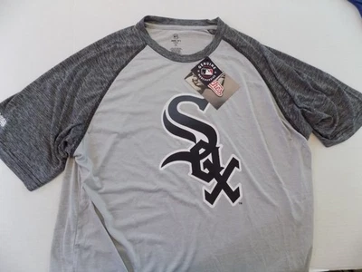 Camiseta Chicago White Sox Adulto Grande Gris Poli Puntadas MLB NOS con Etiqueta Foto 1 de 2