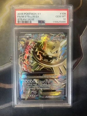 M Steelix EX (Full Art) 109/114 XY - Steam Siege Holo PSA 10 - Image 1 of 2