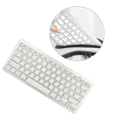 Gazechimp UltraThin 78 Key Wireless Bluetooth Keyboard French for - Image 1 of 4