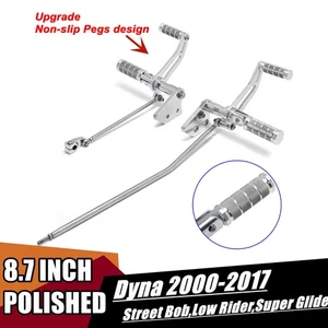 8.7" Upgrade Forward Controls Footpegs Dyna Street Bob 06-17 Low Rider 2000-2017 - Picture 1 of 11