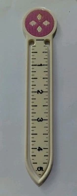 5 Regla de dobladillo marcador de modista DYNO vintage/herramienta de medición hecha en España Foto 1 de 4