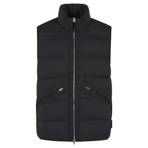 Stone Island Gilet Imbottito Tunnel Senza Cuciture Nero 129110840