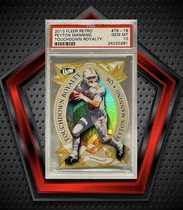 Peyton Manning *PSA 10* 2013 Fleer Retro Ultra Touchdown Royalty #TK-16 GEM MT - Picture 1 of 3
