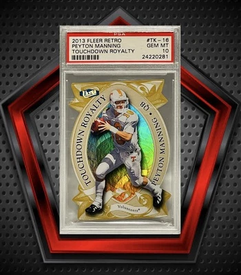 Peyton Manning *PSA 10* 2013 Fleer Retro Ultra Touchdown Royalty #TK-16 GEM MT - Image 1 of 3