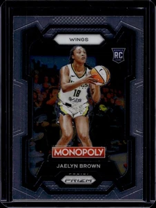 Jaelyn Brown 2024 Panini WNBA Monopoly Prizm #15  RC - Picture 1 of 2