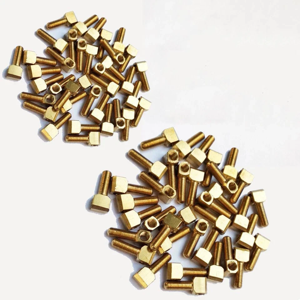 50x Cello Brass Screw Eyelet + 50x Violin Screw Eyelet fit dia 3mm Screw Bolt - Image 1 of 1