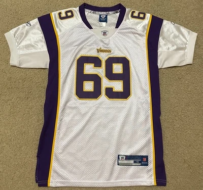 Camiseta Reebok JARED ALLEN Minnesota Vikings Youth pequena branca costurada (adequado para maior) - Imagem 1 de 4