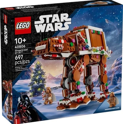 LEGO 40806 Star Wars Gingerbread AT-AT Walker w/Darth Vader Sealed IN-HAND - Image 1 of 4