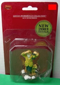 Weihnachtsmann Werkbank: Alte Salzlaterne Mann & Hund Weihnachtsdorf 57 mm Figur - Bild 1 von 9